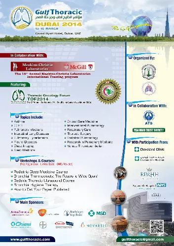 Gulf Thoracic Conference 2014/Thoracic Oncology Forum 2014 (GT2014/TOF2014)