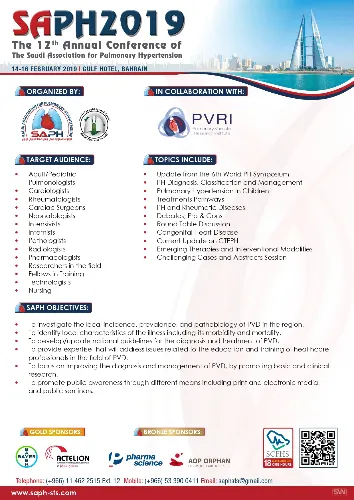 The 12th Annual Conference of the Saudi Association for Pulmonary Hypertension (SAPH2019)