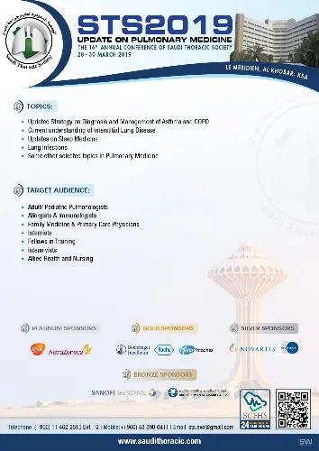 The 16th Annual Conference of the Saudi Thoracic Society - Update on Pulmonary Medicine (STS2019)