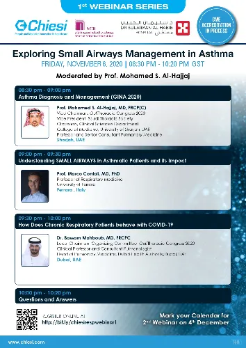 Exploring Small Airways Management in Asthma – Webinar Series (CHIESI Webinar 1 – 2020)