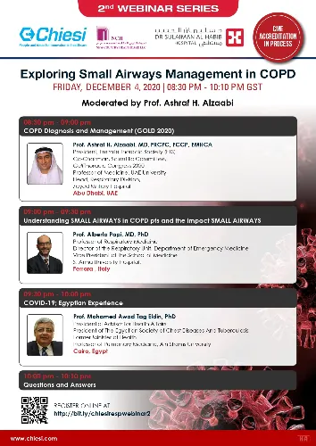 Exploring Small Airways Management in COPD – Webinar Series (CHIESI Webinar 2 – 2020)